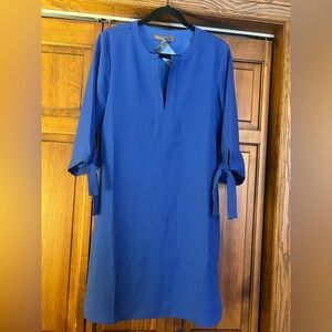 Donna Ricco New York Blue Polyester V Neckline Dress, Women’s Size 8, new/tag